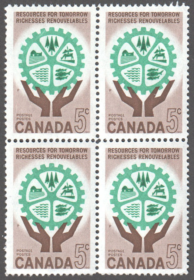 Canada Scott 395 MNH Block - Click Image to Close